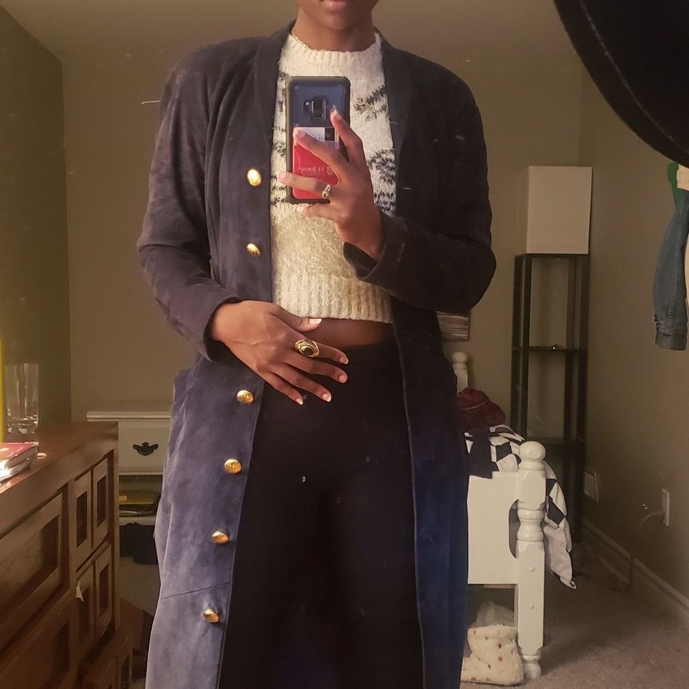 Danier Suede Vintage trench coat
